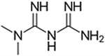 Metformin Chemical Structure Graphic